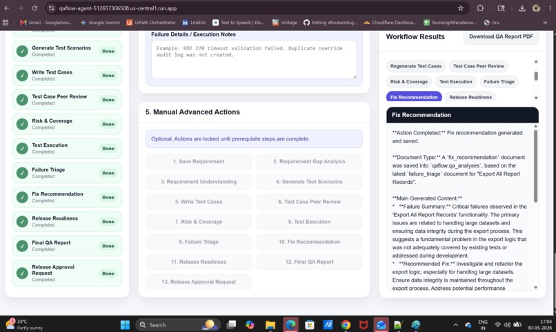QAFlow Agent: AI-Powered QA Workflow Automation – screenshot 17