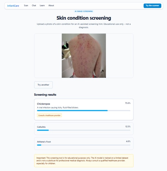 InfantCare – screenshot 2