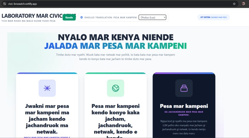 Civic Lens – screenshot 2