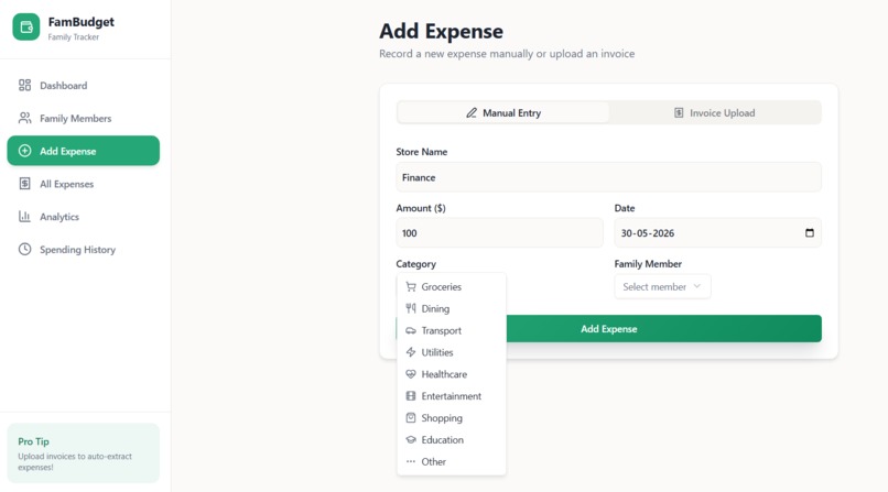 FamBudget – screenshot 3