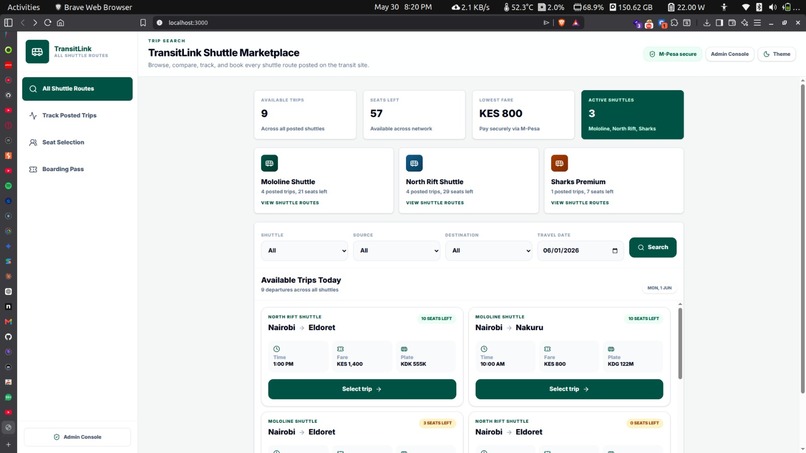 shuttleConnect – screenshot 2
