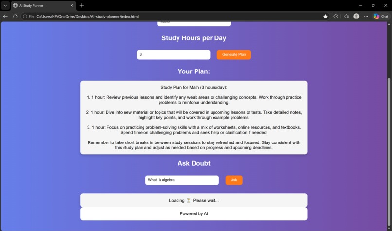 AI Study Planner & Smart Doubt Solver – screenshot 4