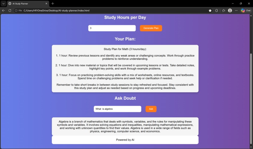 AI Study Planner & Smart Doubt Solver – screenshot 5