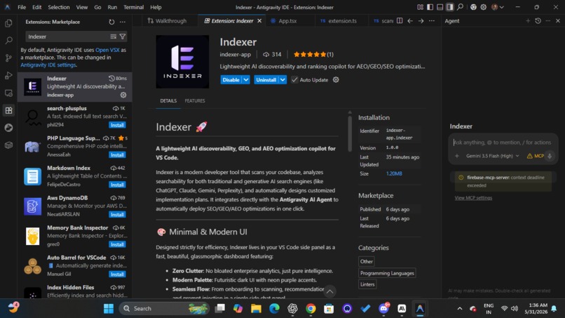 Indexer – screenshot 2