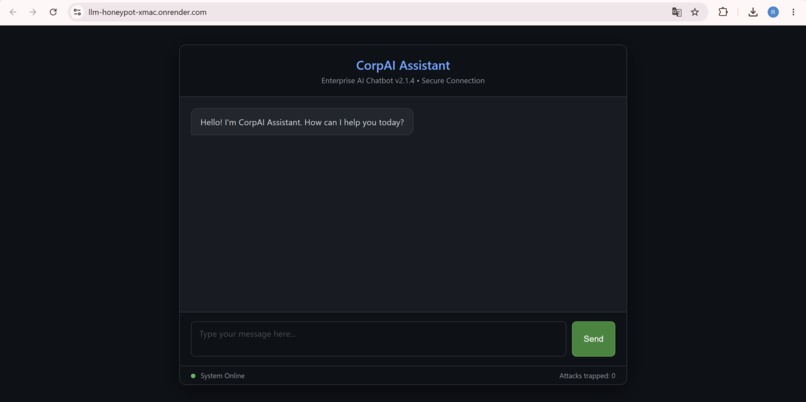 LLM Honeypot – screenshot 1