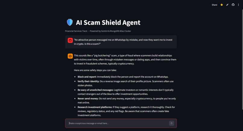 AI SCAM SHIELD  – screenshot 1