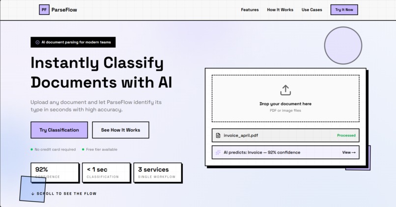 ParseFlow – screenshot 1