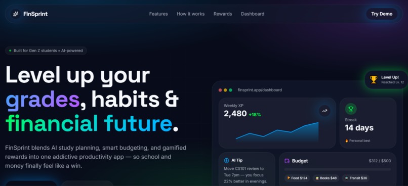 FinSprint  – screenshot 1