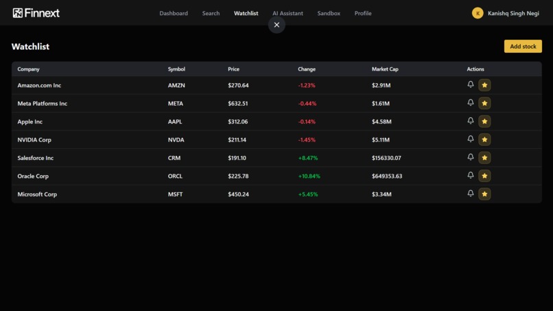 FinNext – screenshot 1