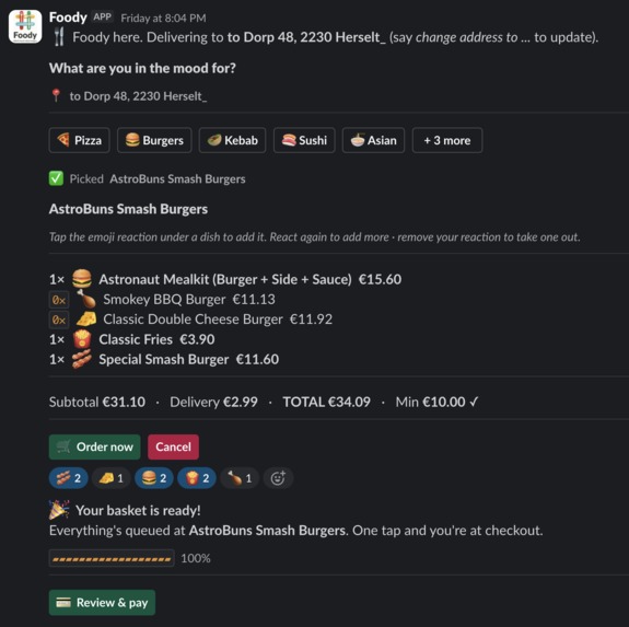 Foody: Work hard, skip hangry- a group food ordering app – screenshot 1