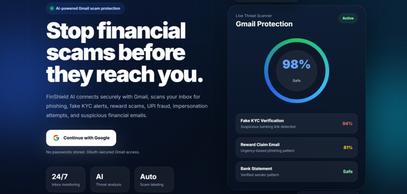 FinShield AI – screenshot 1