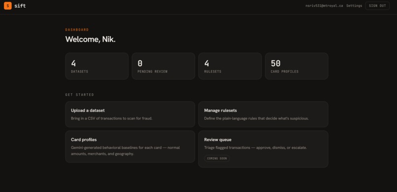 Sift – screenshot 1