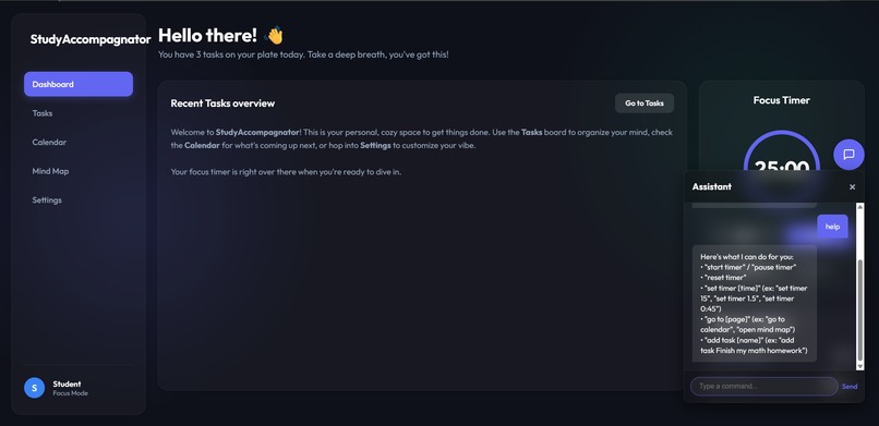 StudyAccompagnator – screenshot 1