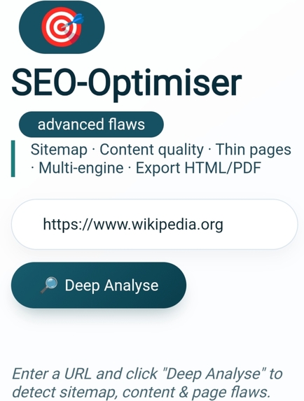 SEO Optimiser – screenshot 1