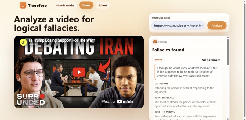 Therefore – screenshot 3