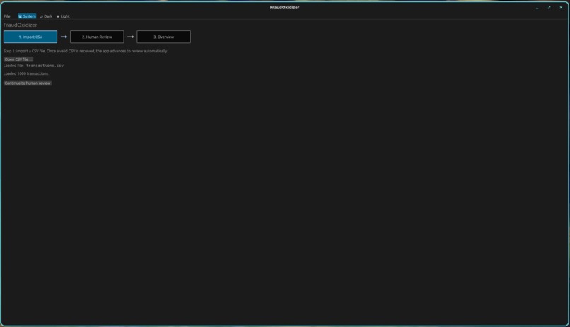 FraudOxidizer – screenshot 1