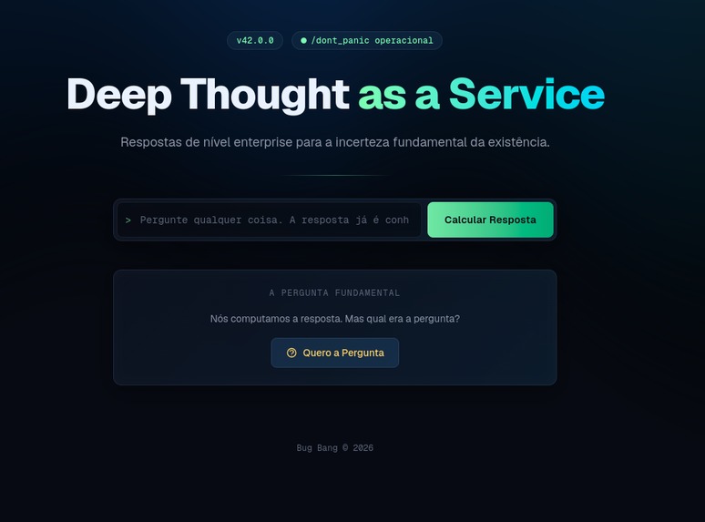 Deep Thought as a Service – screenshot 1