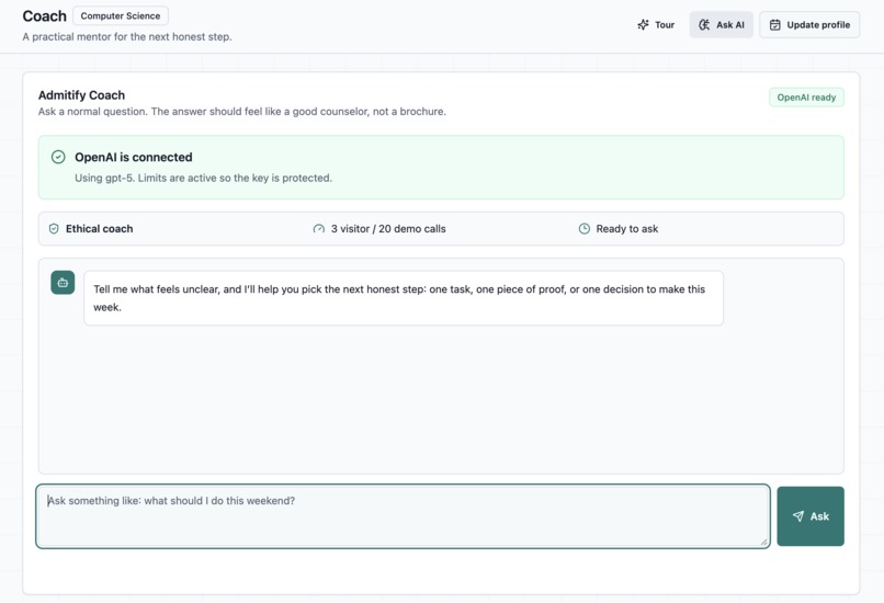 Admitify – screenshot 1