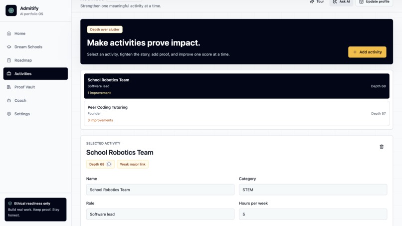 Admitify – screenshot 3
