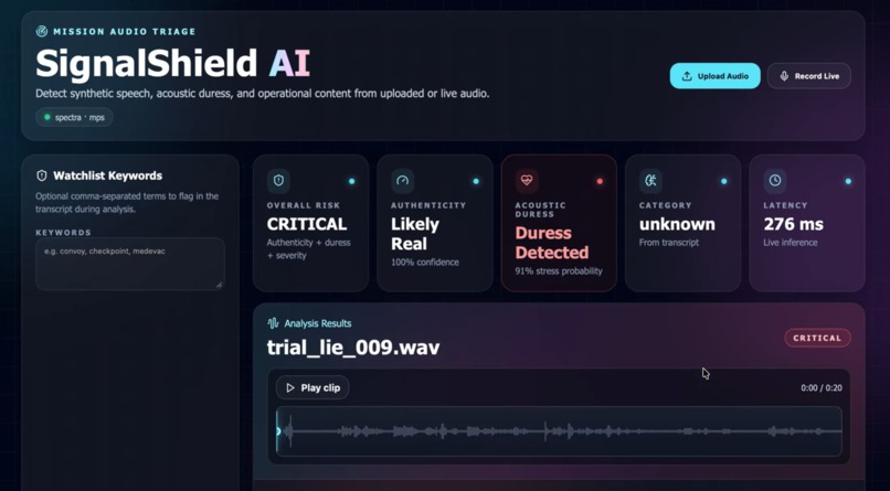 SignalShield AI – screenshot 2