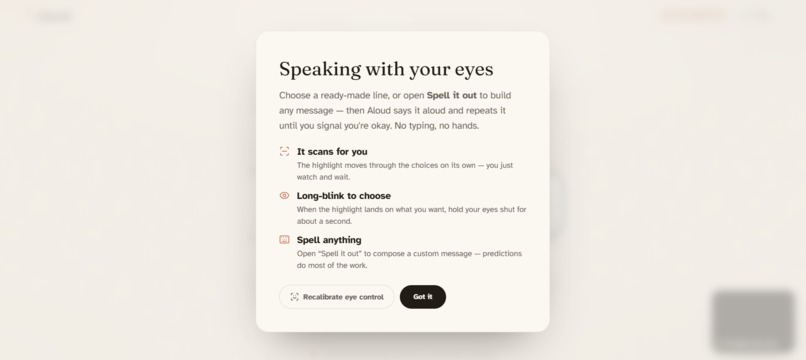 Aloud – screenshot 2