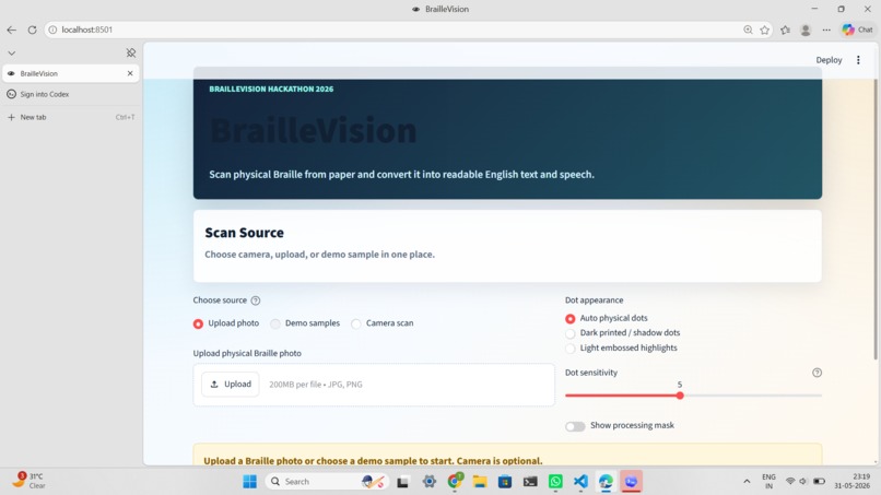 BrailleVision – screenshot 2