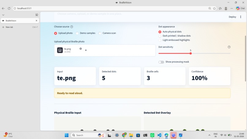 BrailleVision – screenshot 1