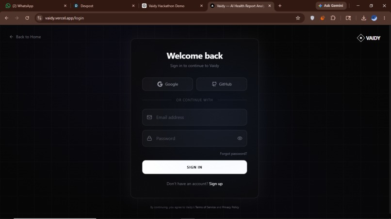 Vaidy – Healthcare Memory & Insights – screenshot 2