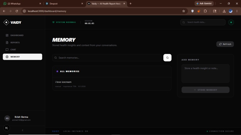 Vaidy – Healthcare Memory & Insights – screenshot 6