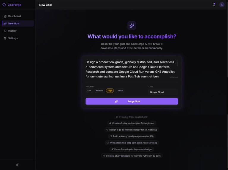 GoalForge AI – screenshot 3