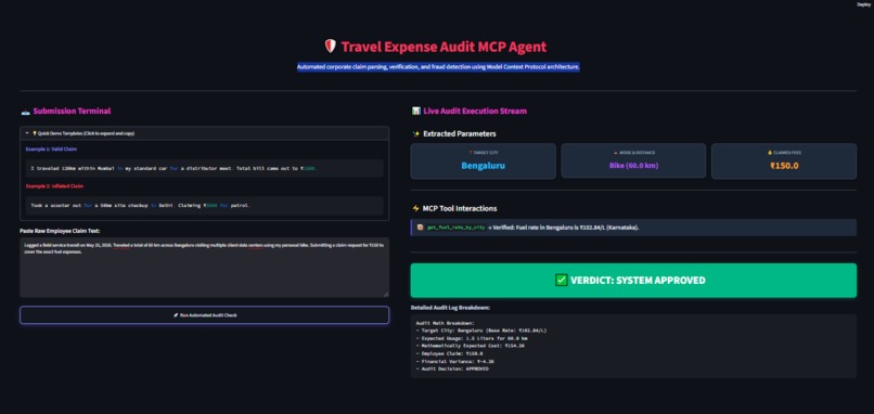 Travel Expense Audit MCP Agent – screenshot 2