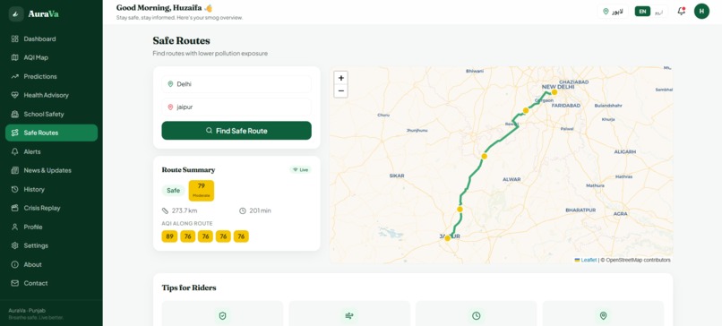 AuraVa — AI-Powered Smog Crisis Companion – screenshot 2