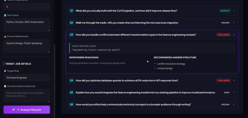 GraphPrep: Multi-Agent AI Interview Preparation System – screenshot 6