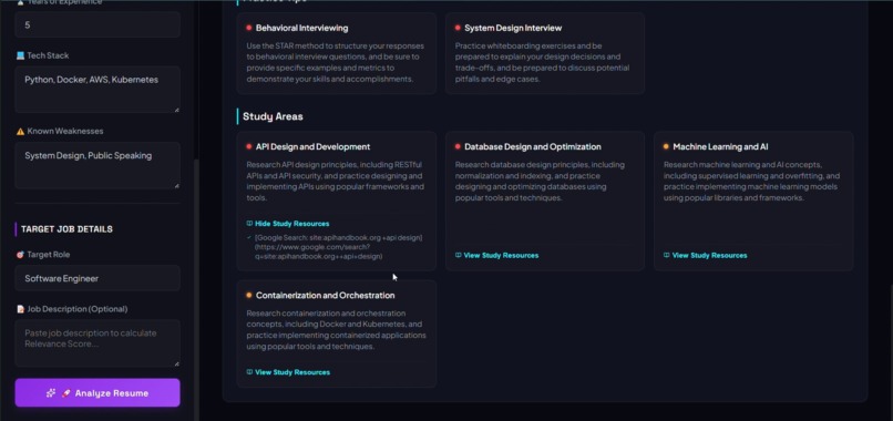 GraphPrep: Multi-Agent AI Interview Preparation System – screenshot 8