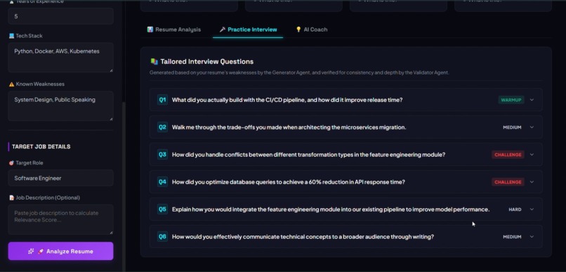 GraphPrep: Multi-Agent AI Interview Preparation System – screenshot 5