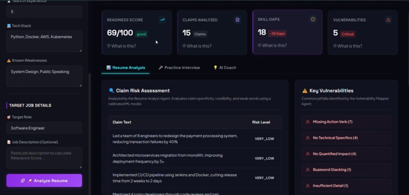 GraphPrep: Multi-Agent AI Interview Preparation System – screenshot 3