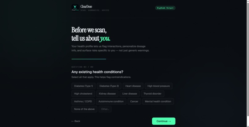 ClearDose – screenshot 1