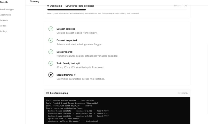 DocLAB (v1) – screenshot 3