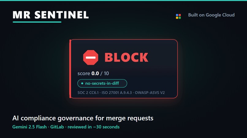 MR Sentinel — the rubric is the product – screenshot 2