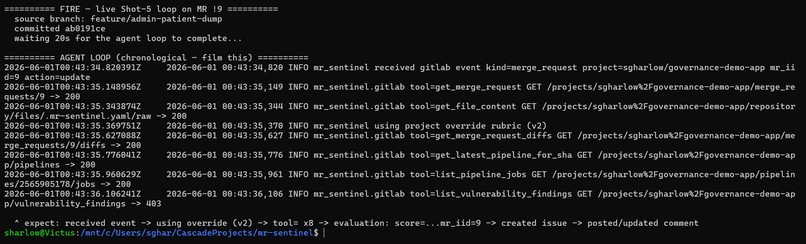 MR Sentinel — the rubric is the product – screenshot 6