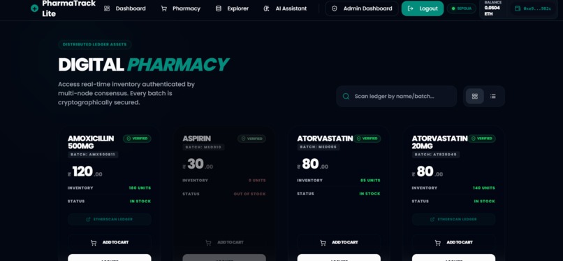 PharmaTrack Lite– Smart Blockchain Inventory for Healthcare – screenshot 3