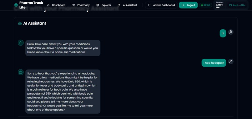 PharmaTrack Lite– Smart Blockchain Inventory for Healthcare – screenshot 4