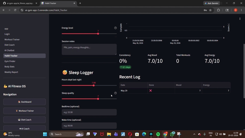 AI-GYM-APP – screenshot 4