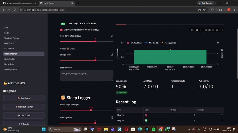 AI-GYM-APP – screenshot 8