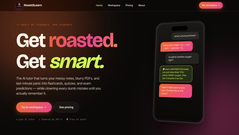 Roast2Learn – screenshot 1