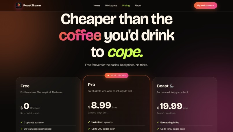 Roast2Learn – screenshot 3