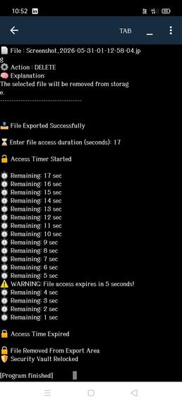  DARKSHIELD AI - Secure File Vault & Access Control System – screenshot 1