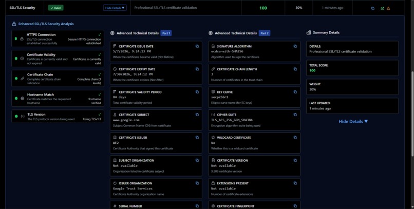URL Threat Evaluation and Risk Scoring System – screenshot 4