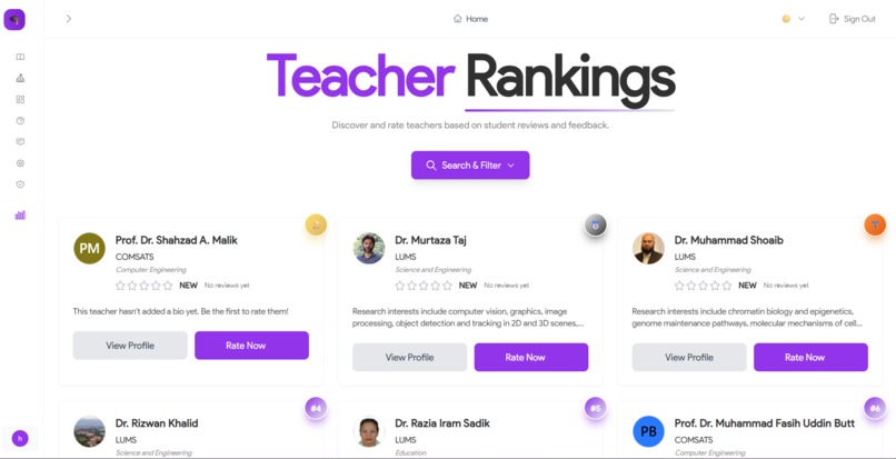 TeacherRank – screenshot 1