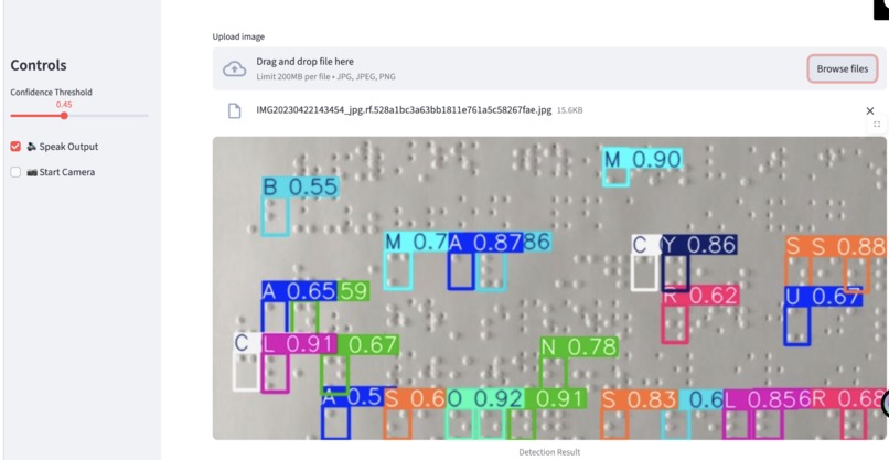BrailleVision – screenshot 2
